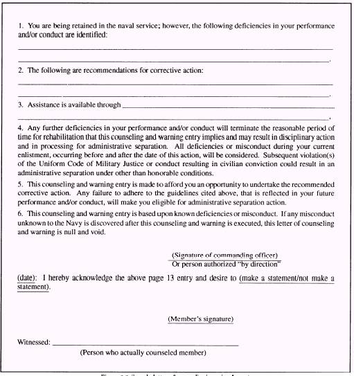 Separation in the Best Interest of the Service