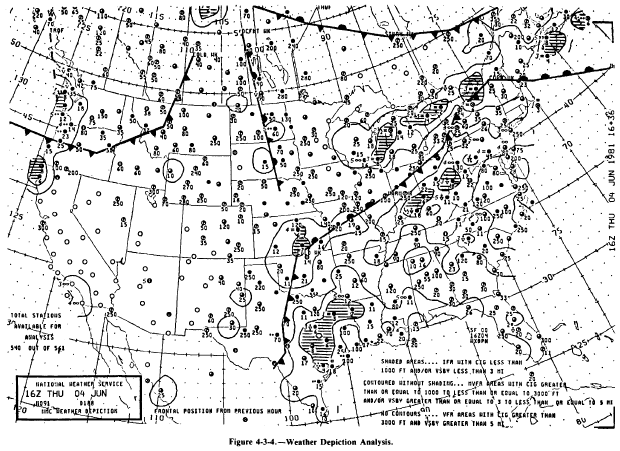 Aviation Weather Depiction Chart