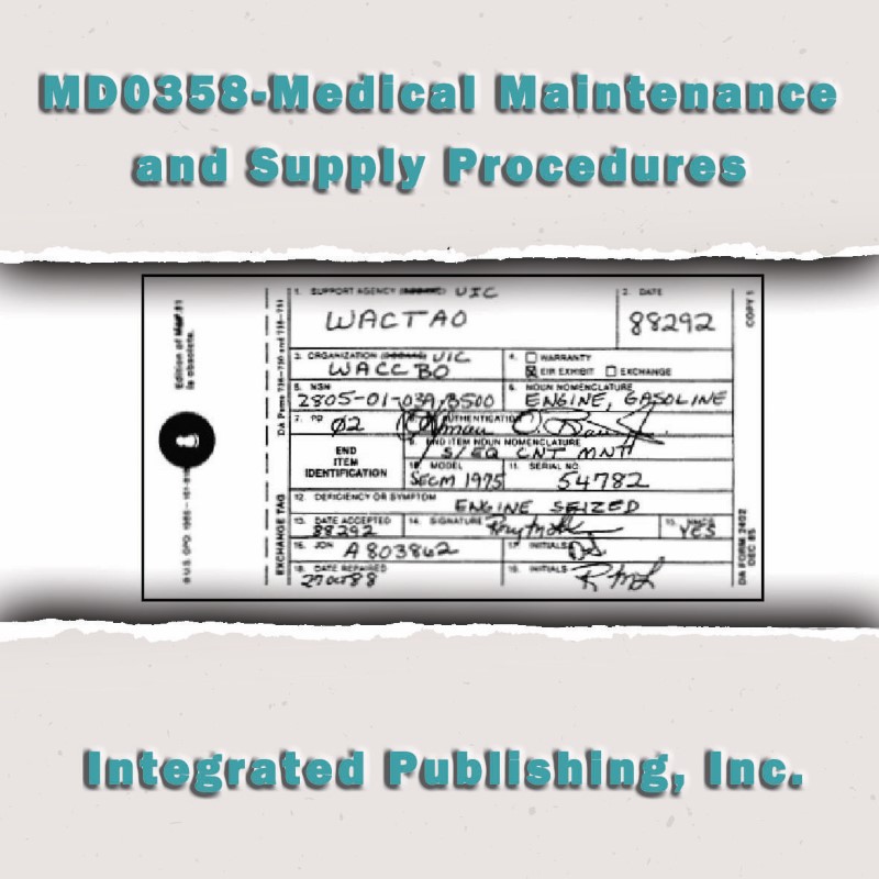 Medical Maintenance and Supply Procedures
