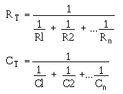 in series caps formula